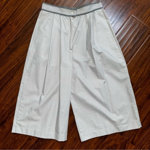 Louis Feraud Vintage Set Shirt Dress with Culottes Shorts Side Slit Size small - Picture 6 of 16